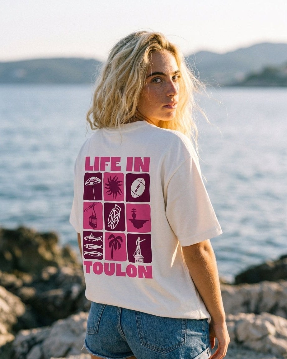 T-Shirt Life in Toulon Fabriqué en Provence - Sudist