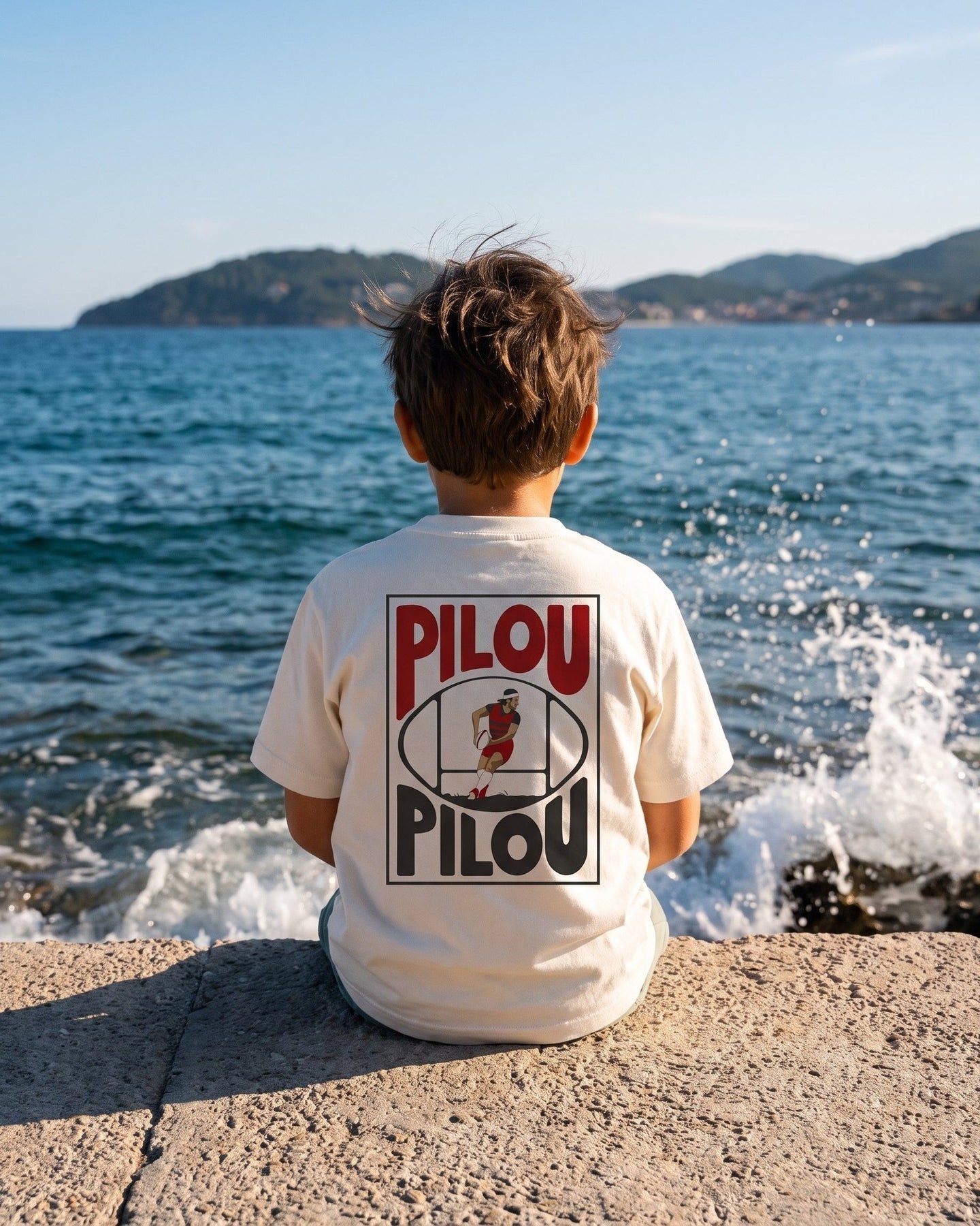 Image of T-Shirt Enfant Pilou Pilou Fabriqué en Provence - Sudist
