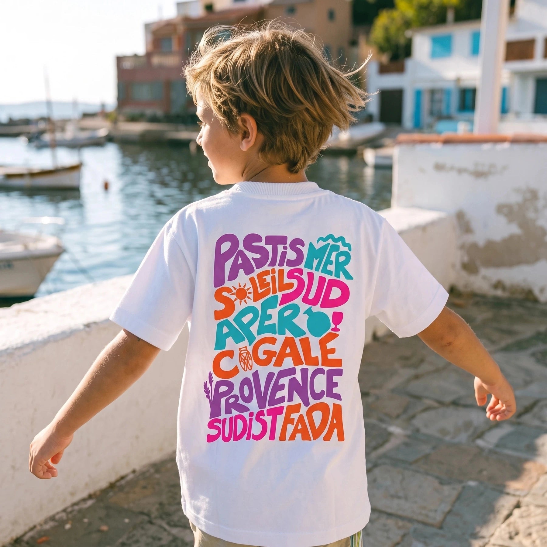 Image of T-Shirt Enfant Expressions Provençales Fabriqué en Provence - Sudist