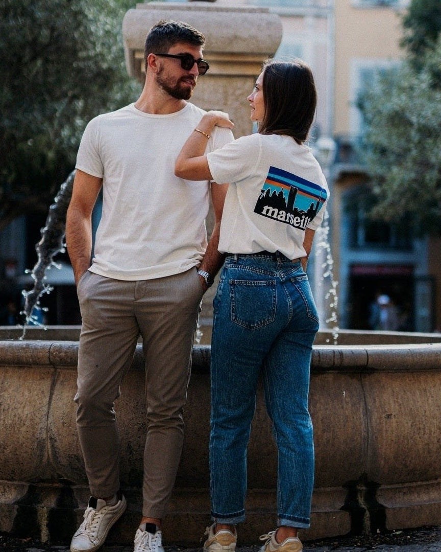 T-Shirt Skyline Marseille outlet Fabriqué en Provence - Sudist