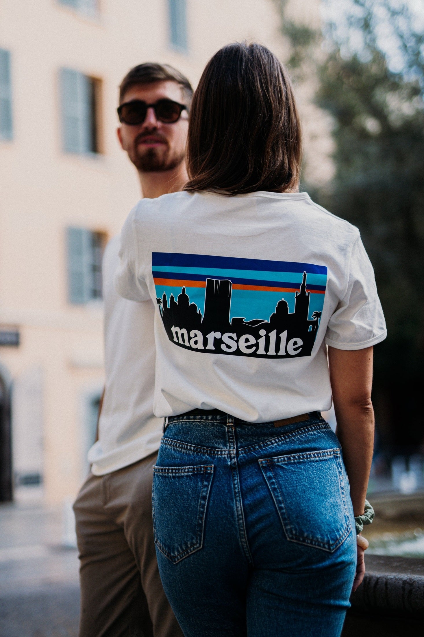 T-Shirt skyline Marseille - Fabriqué en Provence - Sudist