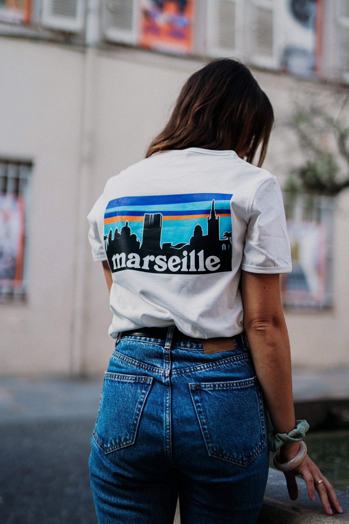 T-Shirt skyline Marseille - Fabriqué en Provence - Sudist