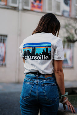 Collection of T-Shirt skyline Marseille - Fabriqué en Provence - Sudist in a gallery layout