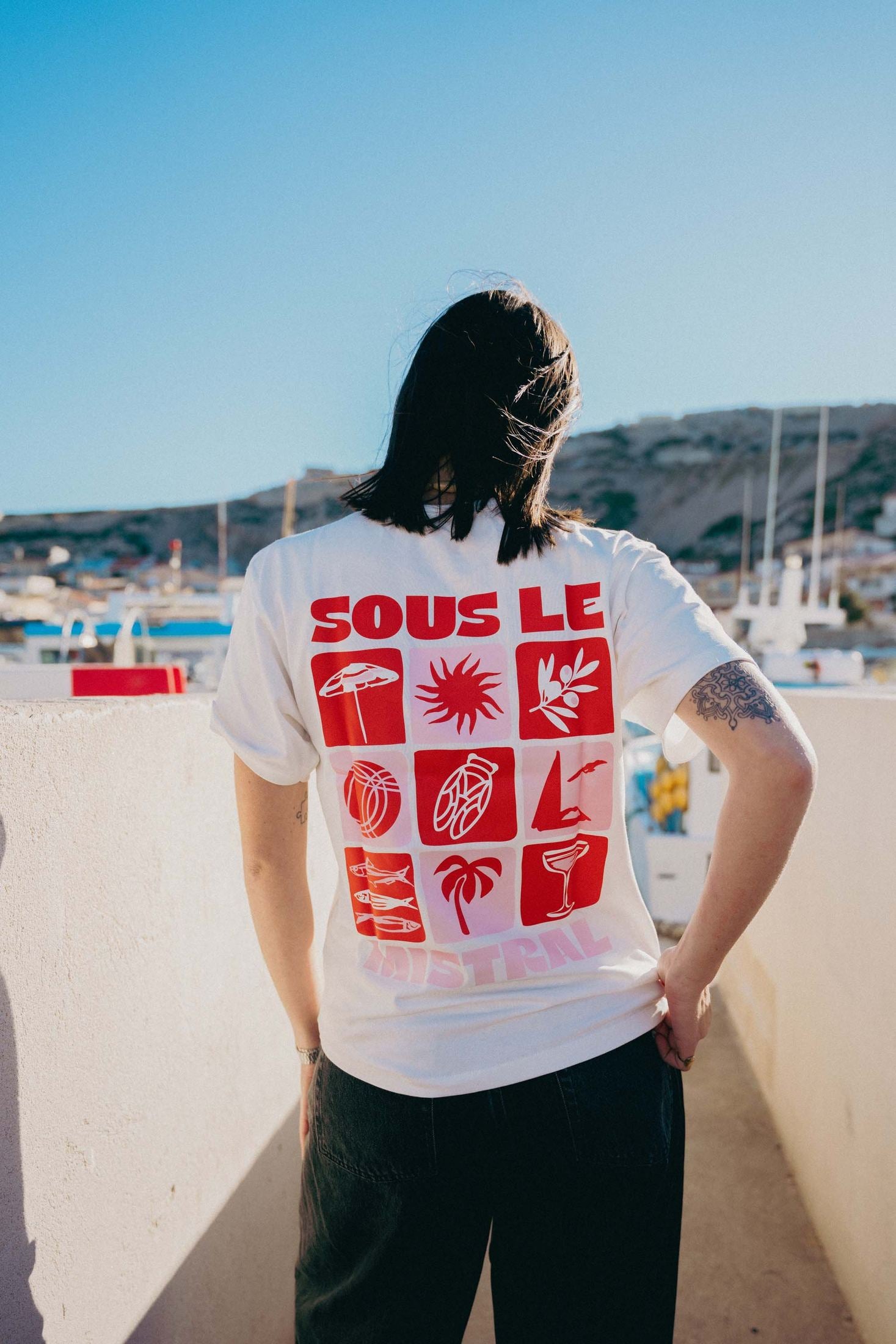 T-Shirt Sous le Mistral - Vêtements de Provence - Sudist