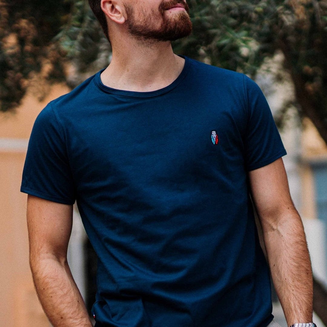 Image of T-Shirt Cigale tricolore outlet Fabriqué en Provence - Sudist