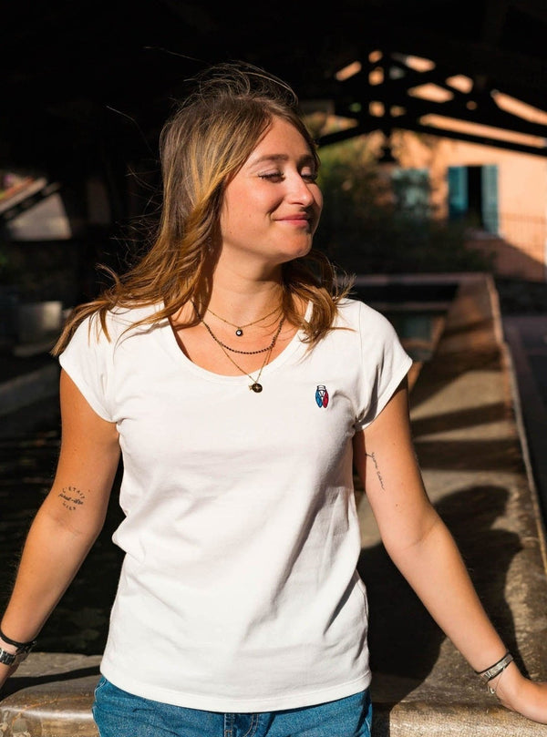 T-Shirt Femme Cigale tricolore - Fabriqué en Provence - Sudist 