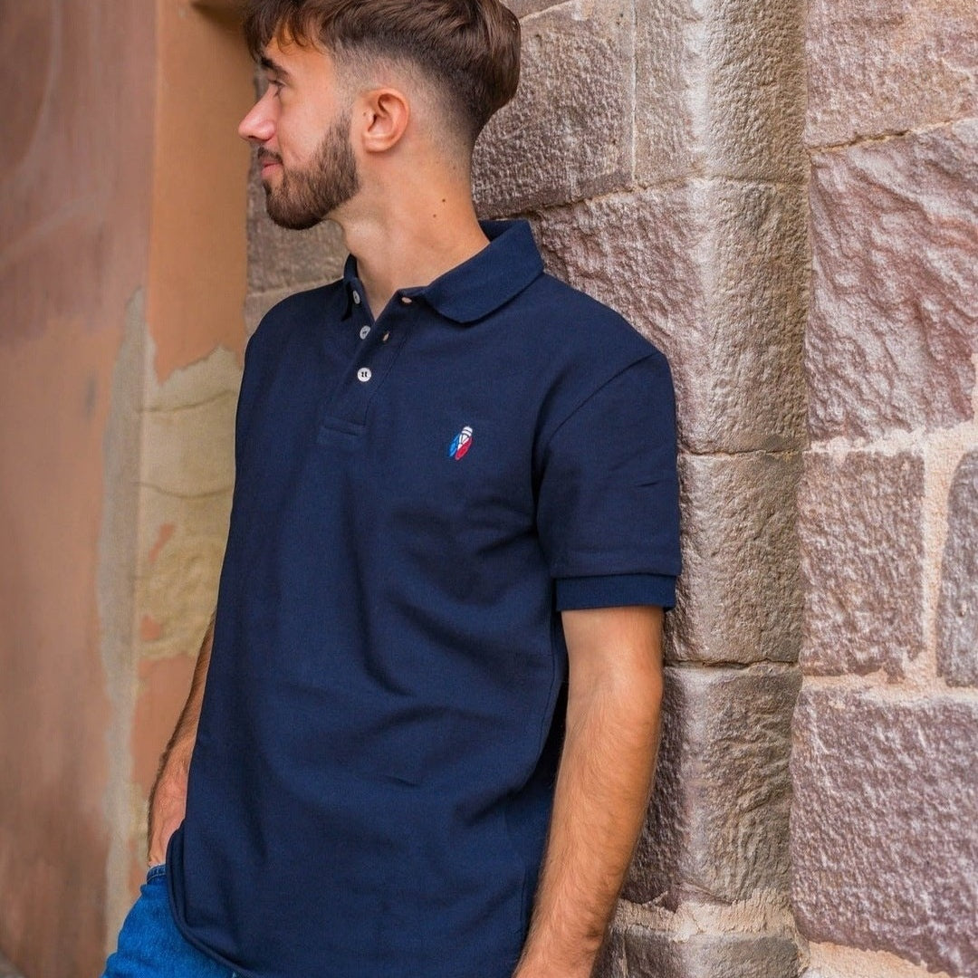 Image of Polo Cigale Tricolore - Fabriqué en Provence - Sudist