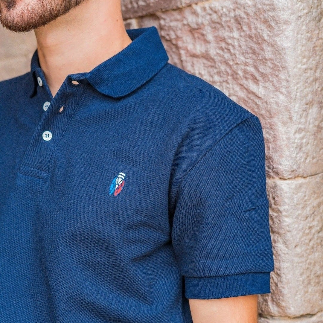 Image of Polo Cigale Tricolore - Fabriqué en Provence - Sudist