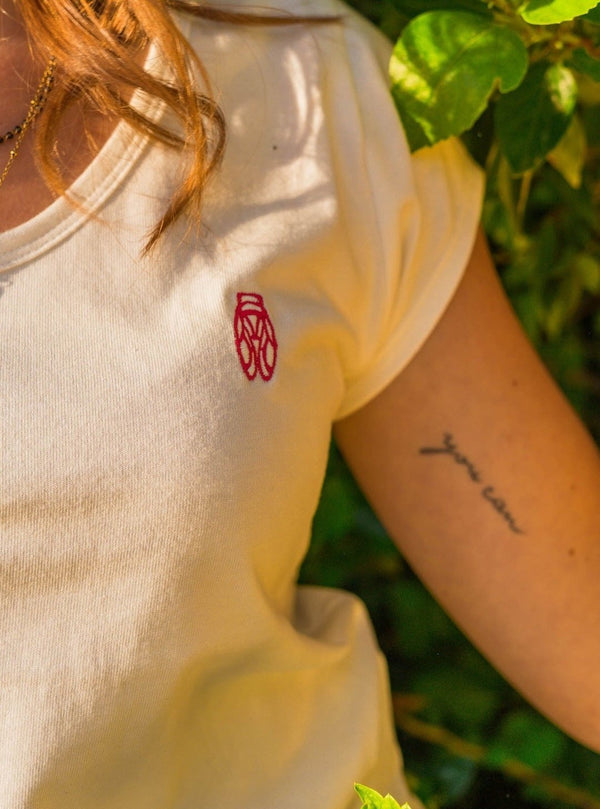T-Shirt Femme Cigale Fuchsia - Fabriqué en Provence - Sudist 