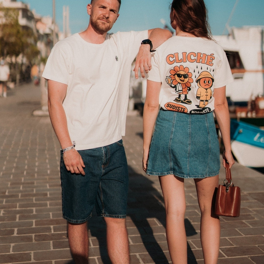 Image of T-Shirt cliché Nord/Sud - Fabriqué en Provence - Sudist