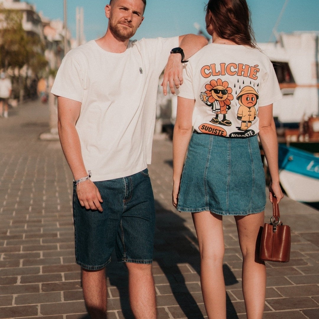 Image of T-Shirt cliché Nord/Sud outlet Fabriqué en Provence - Sudist