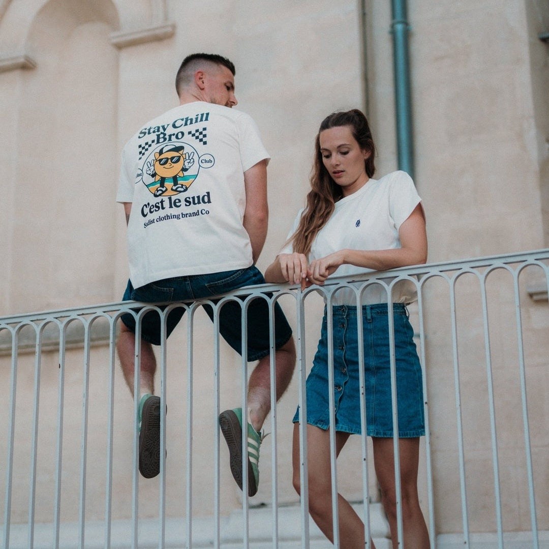 Image of T-Shirt Stay Chill outlet Fabriqué en Provence - Sudist