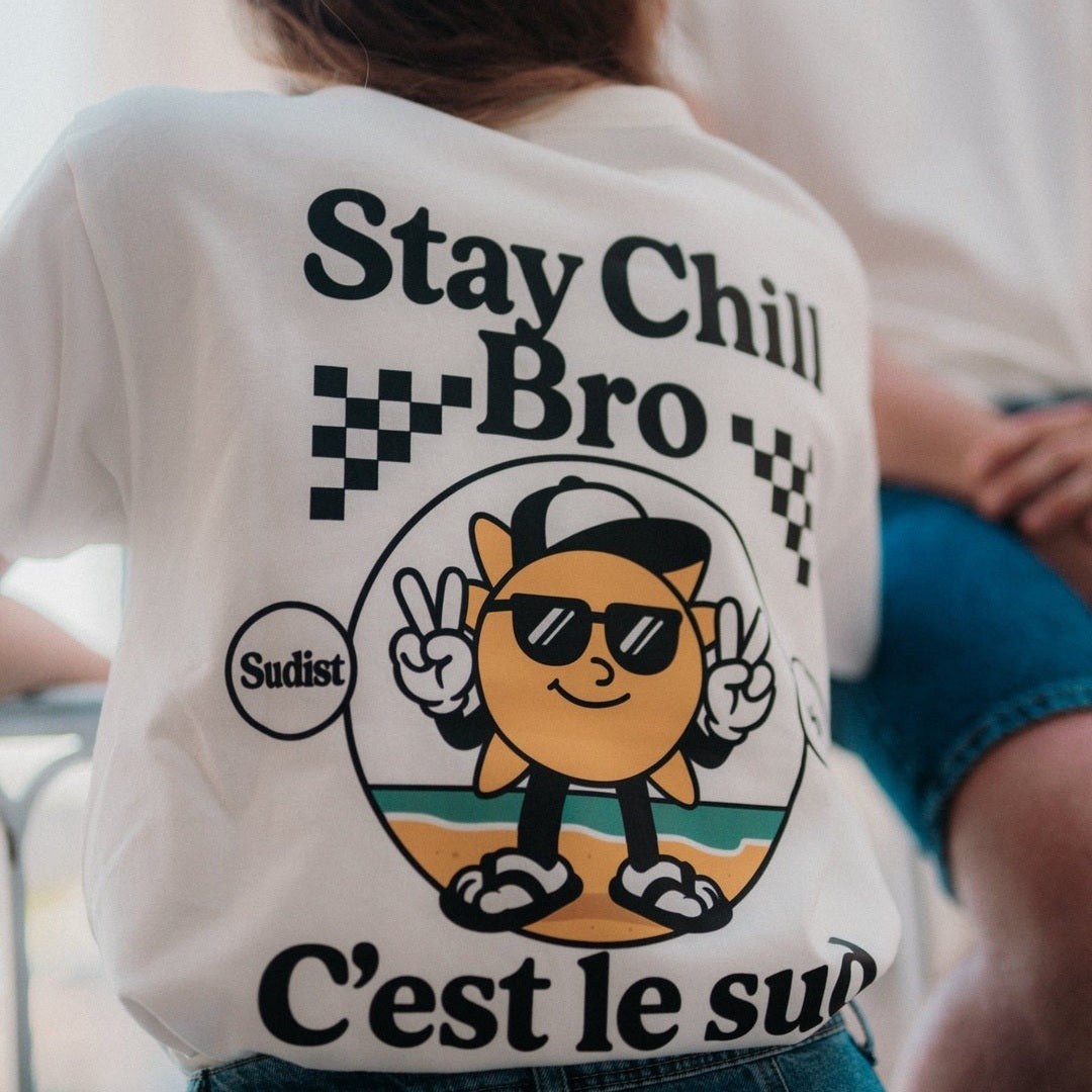 Image of T-Shirt Stay Chill outlet Fabriqué en Provence - Sudist