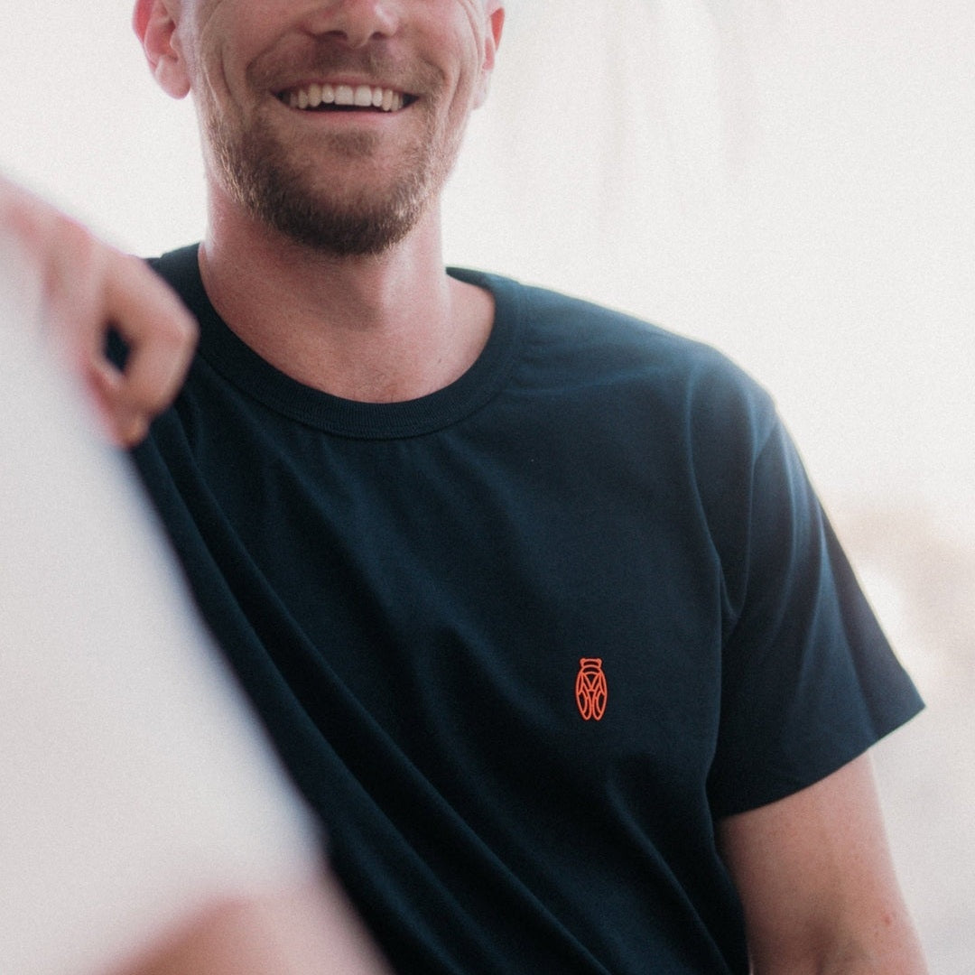 Image of T-Shirt Cigale Orange - Fabriqué en Provence - Sudist