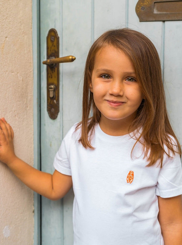T-Shirt Enfant Cigale Orange - Fabriqué en Provence - Sudist 
