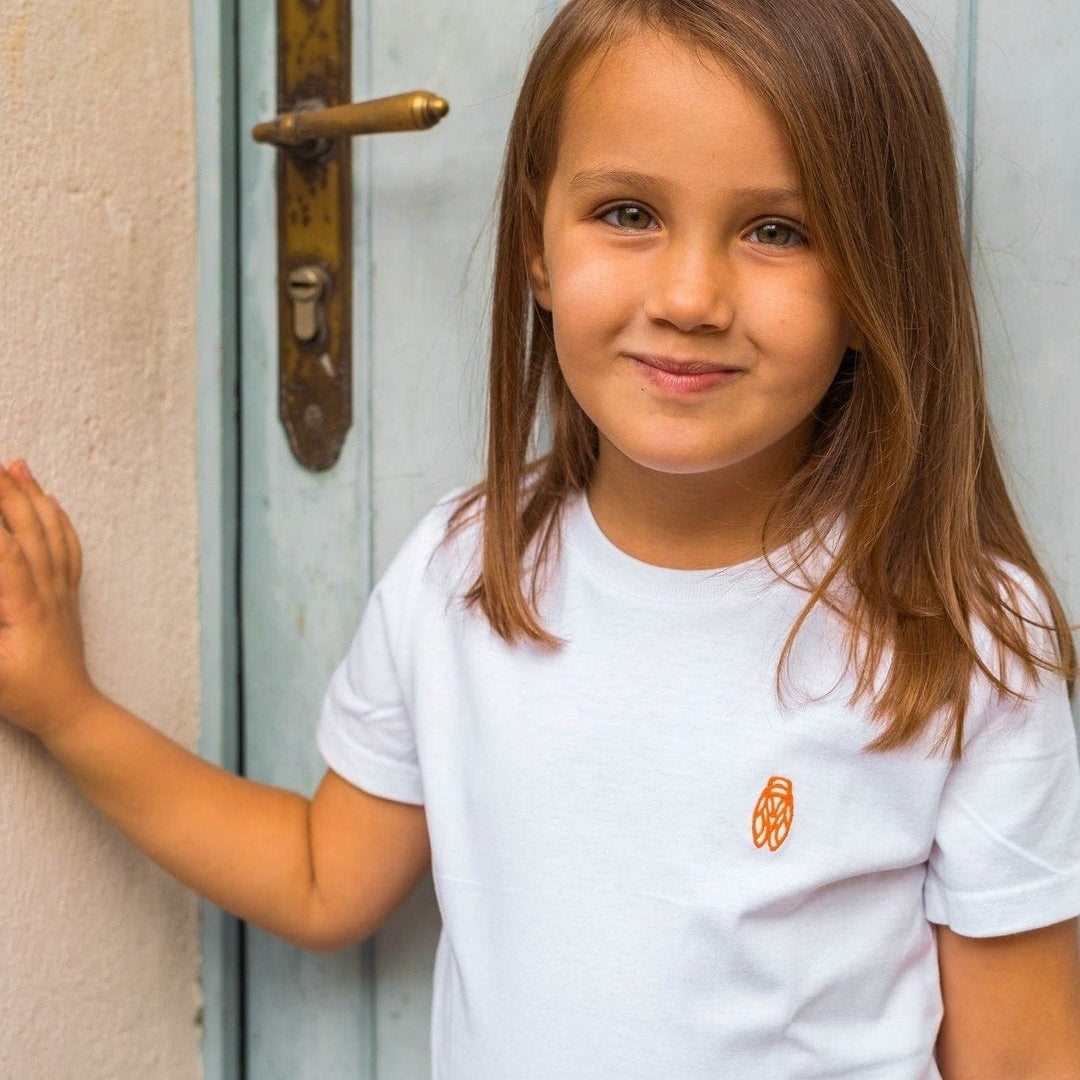 Image of T-Shirt Enfant Cigale Orange - Fabriqué en Provence - Sudist