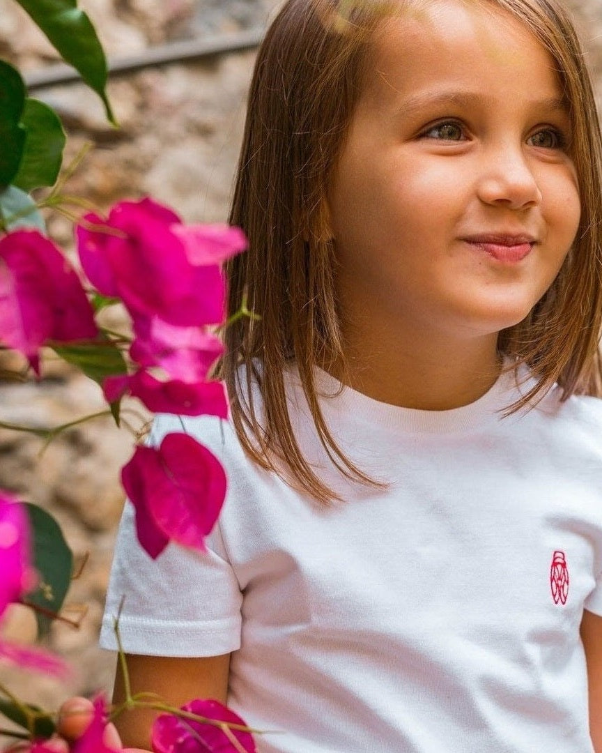 T-Shirt Enfant Cigale Fuchsia Fabriqué en Provence - Sudist