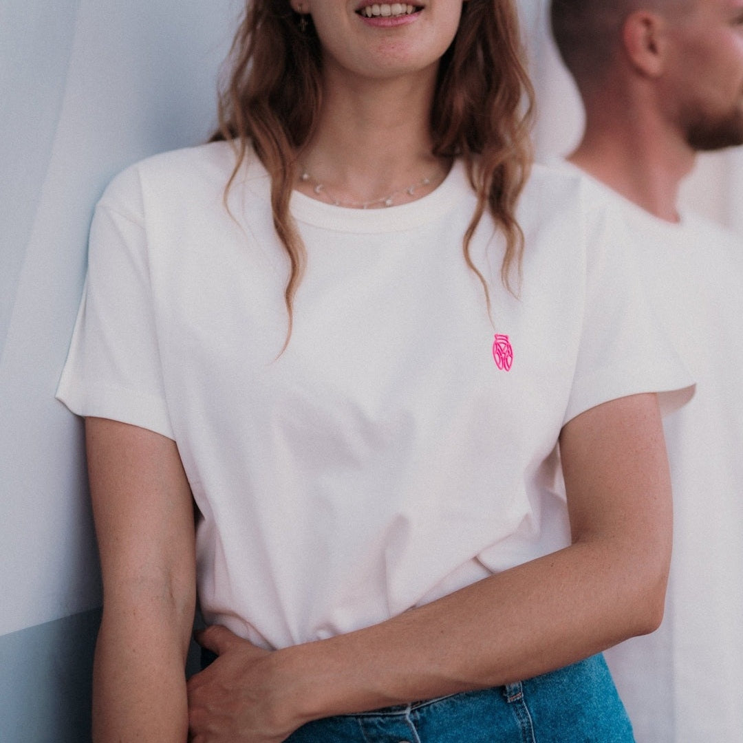 Image of T-Shirt Cigale Fuchsia - Fabriqué en Provence - Sudist