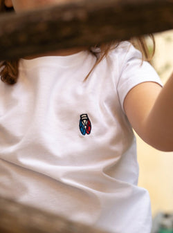 Collection of T-Shirt Enfant Cigale Tricolore - Fabriqué en Provence - Sudist in a gallery layout