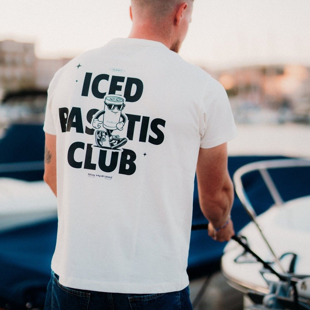 Image of T-Shirt Iced Pastis Club outlet Fabriqué en Provence - Sudist