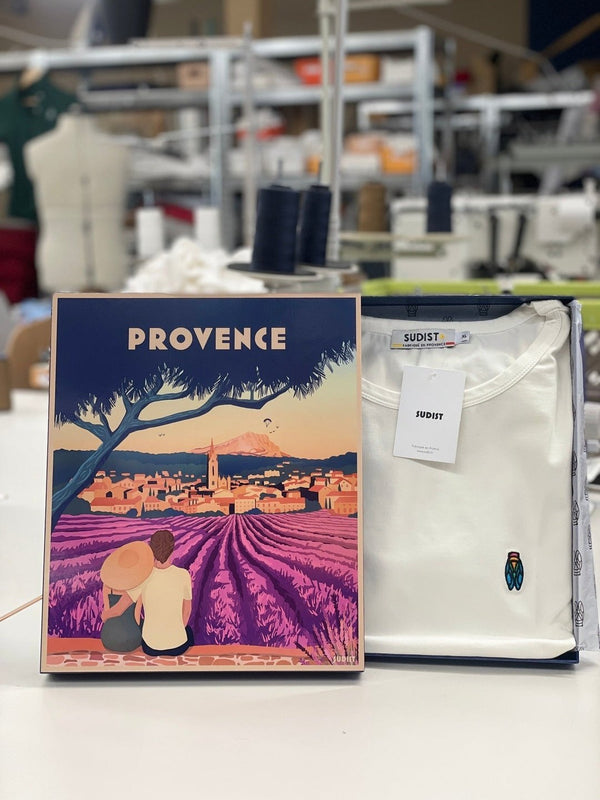 T-Shirt Outlet Cigale Colorée - Fabriqué en Provence - Sudist