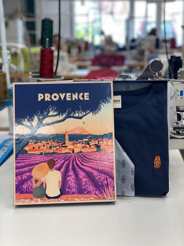 T-Shirt Homme Cigale Orange - Fabriqué en Provence - Sudist 