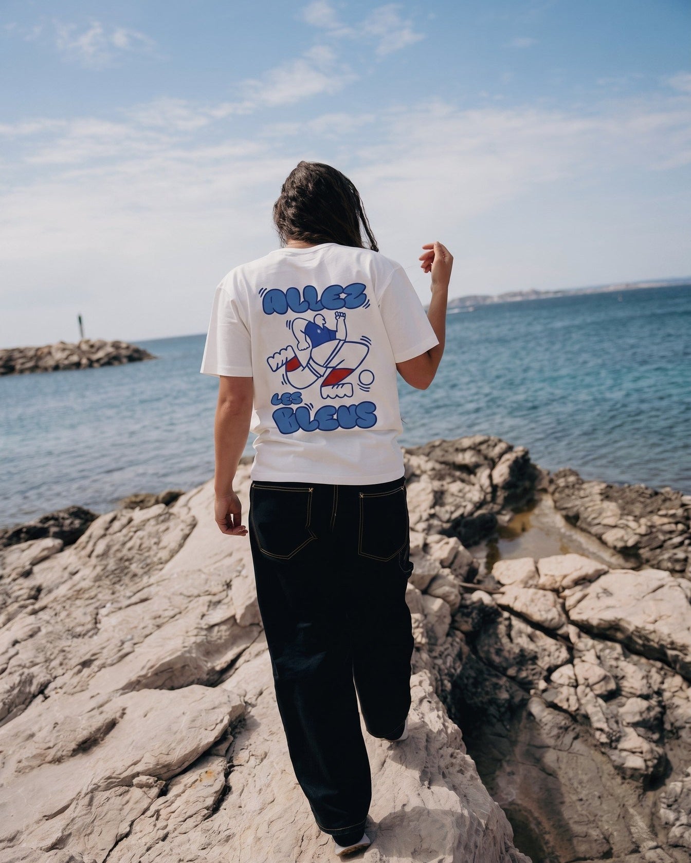 Image of T-Shirt Allez les Bleus Fabriqué en Provence - Sudist