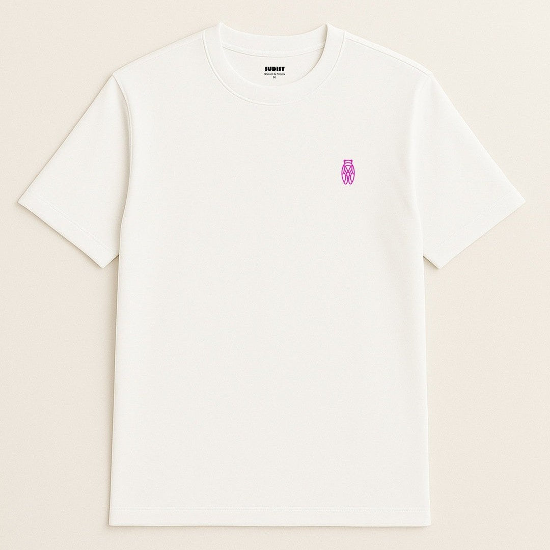 Image of T-Shirt Enfant Cigale Fuchsia - Fabriqué en Provence - Sudist