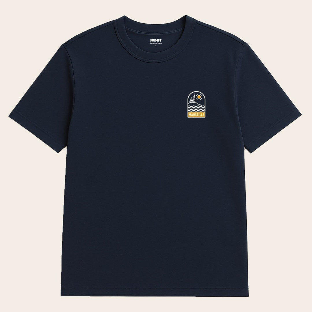 Image of T-Shirt encart Marseille - Fabriqué en Provence - Sudist