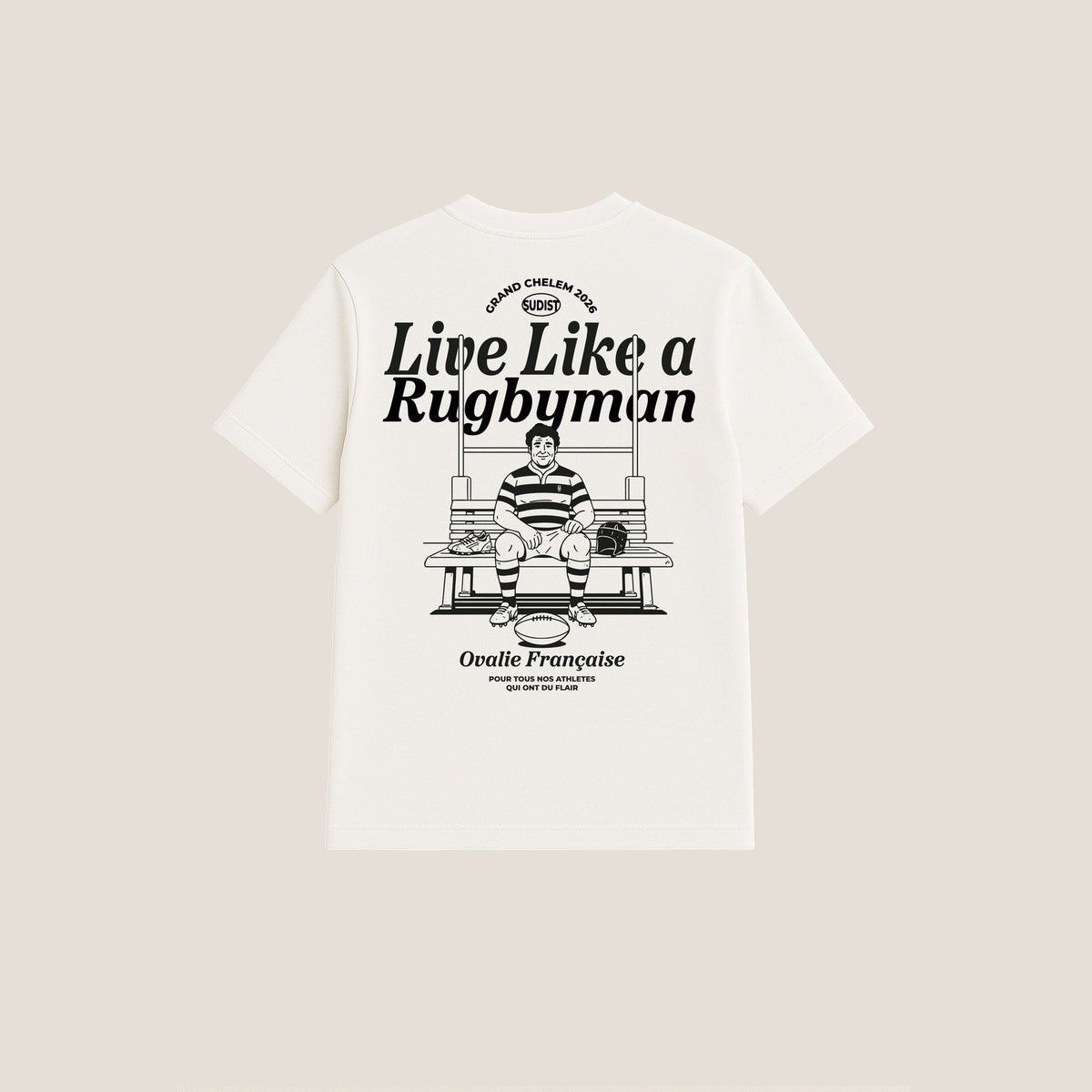 T-Shirt Live like a Rugbyman Fabriqué en Provence - Sudist
