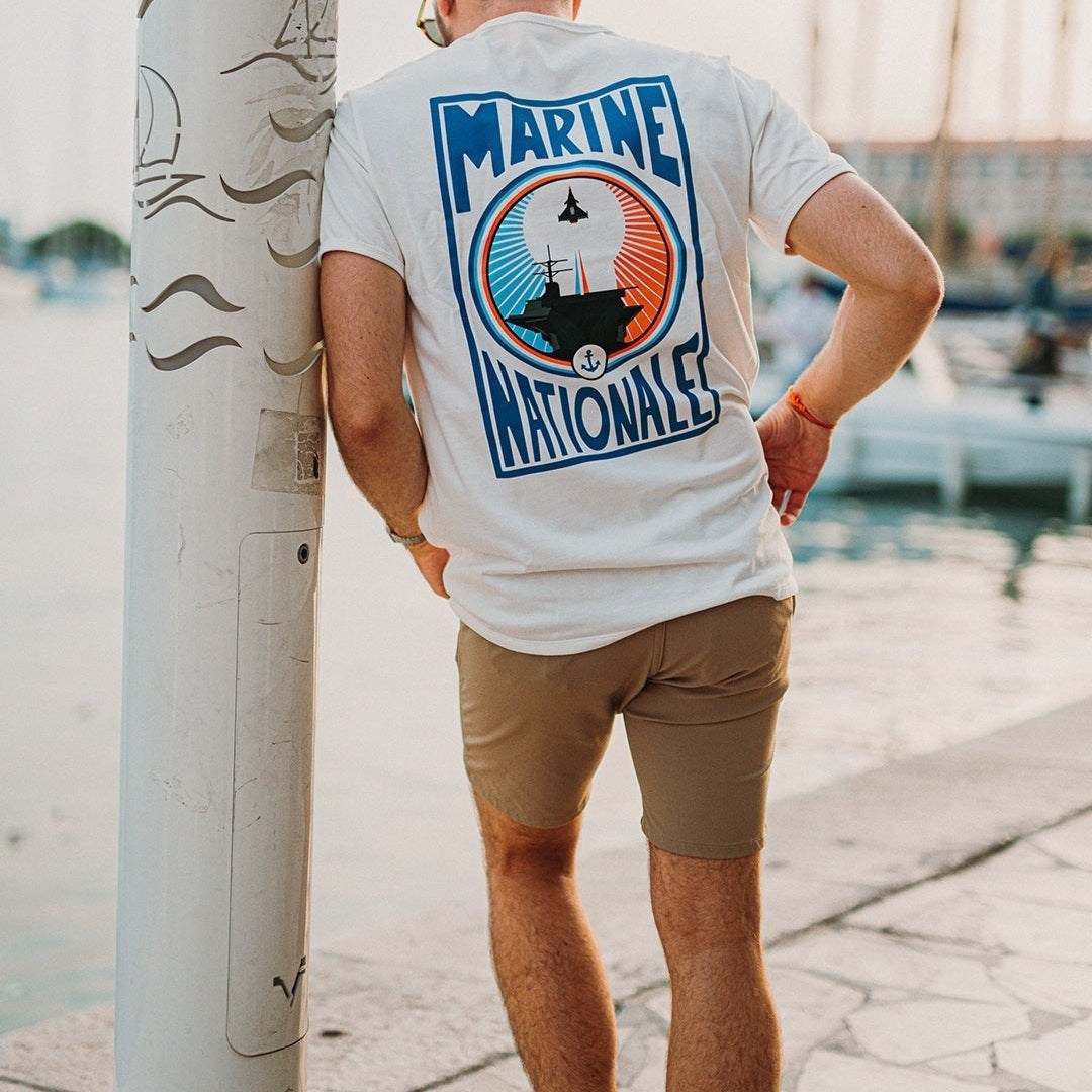 Image of T-Shirt Marine Nationale outlet Fabriqué en Provence - Sudist
