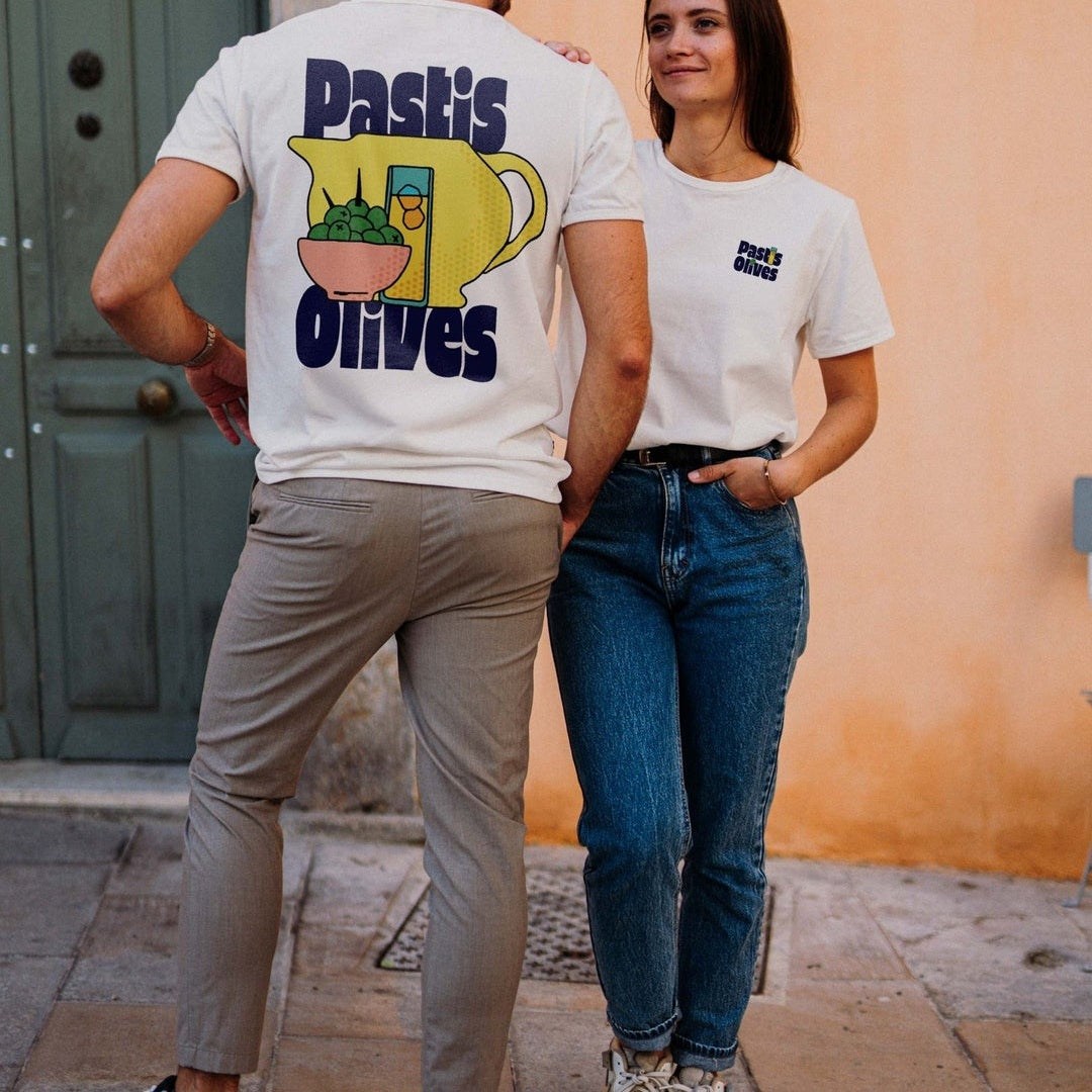 T-Shirt Pastis Olives outlet Fabriqué en Provence - Sudist