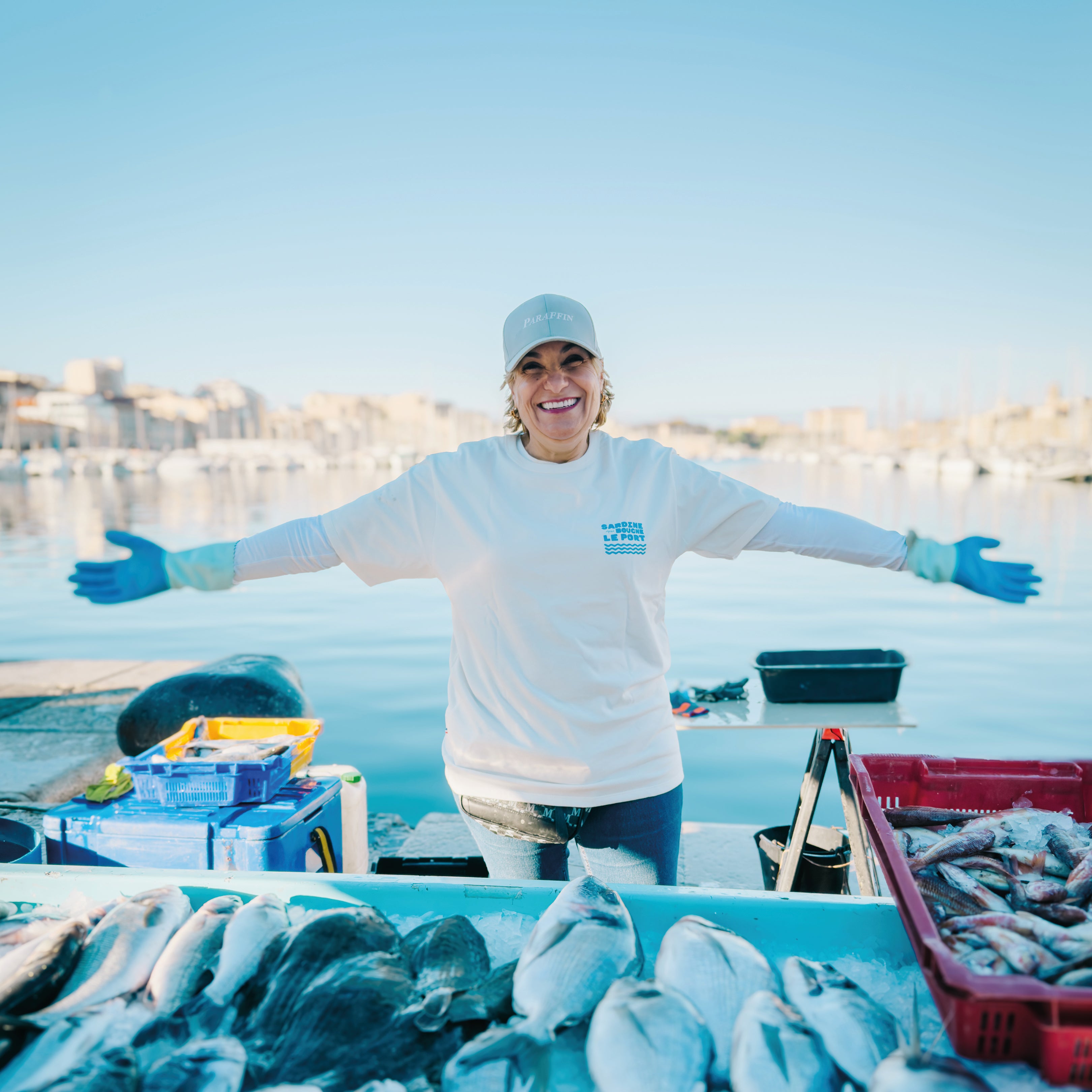 Image of T-Shirt Sardine qui bouche le port - Fabriqué en Provence - Sudist