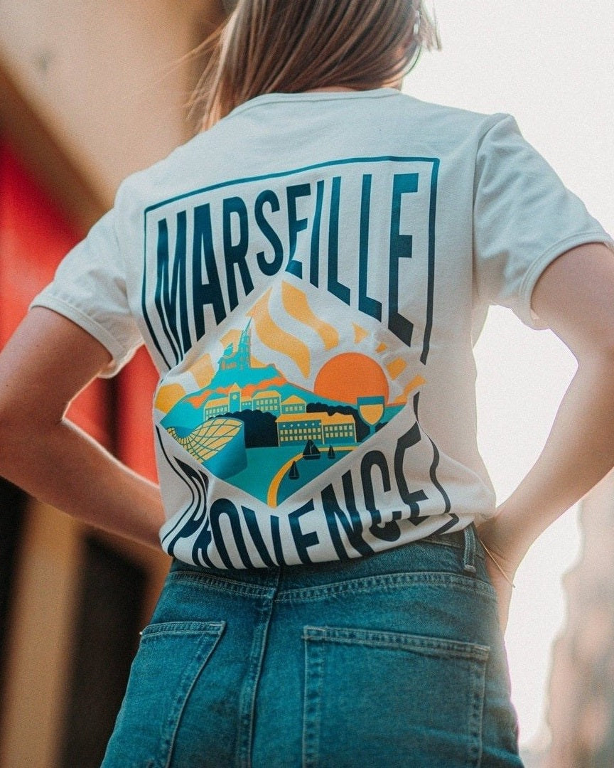 T-Shirt Marseille Provence outlet Fabriqué en Provence - Sudist