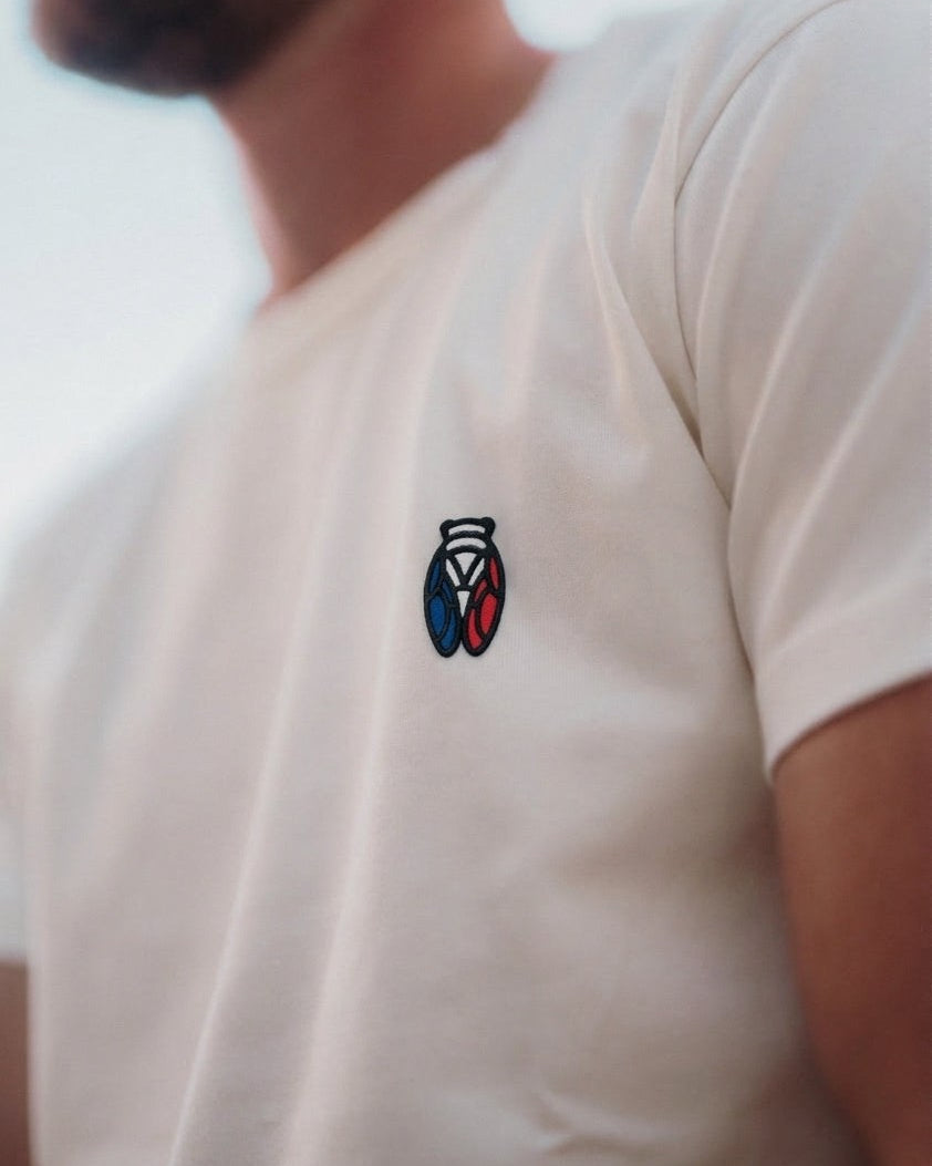 Image of T-Shirt Cigale Tricolore Silicone Fabriqué en Provence - Sudist