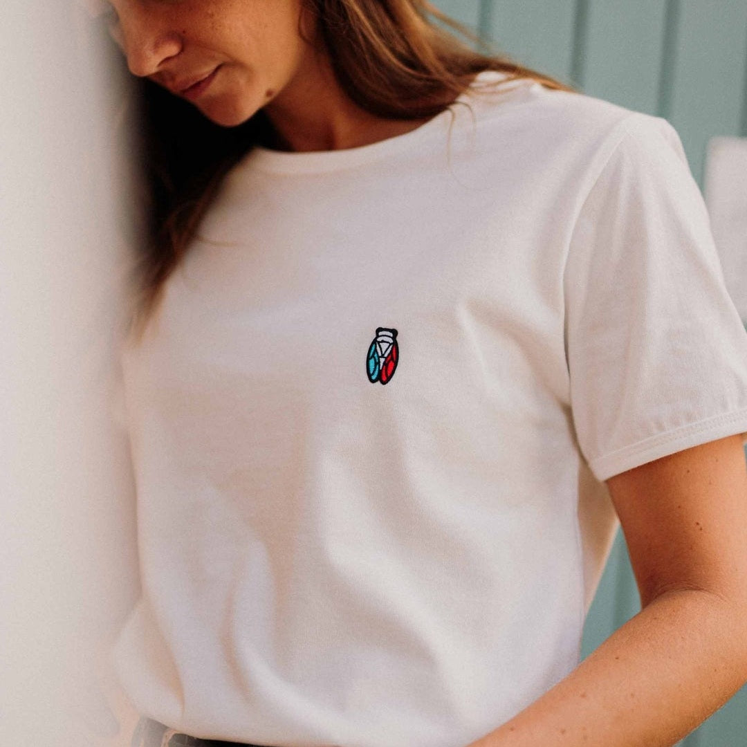 Image of T-Shirt Cigale tricolore - Fabriqué en Provence - Sudist