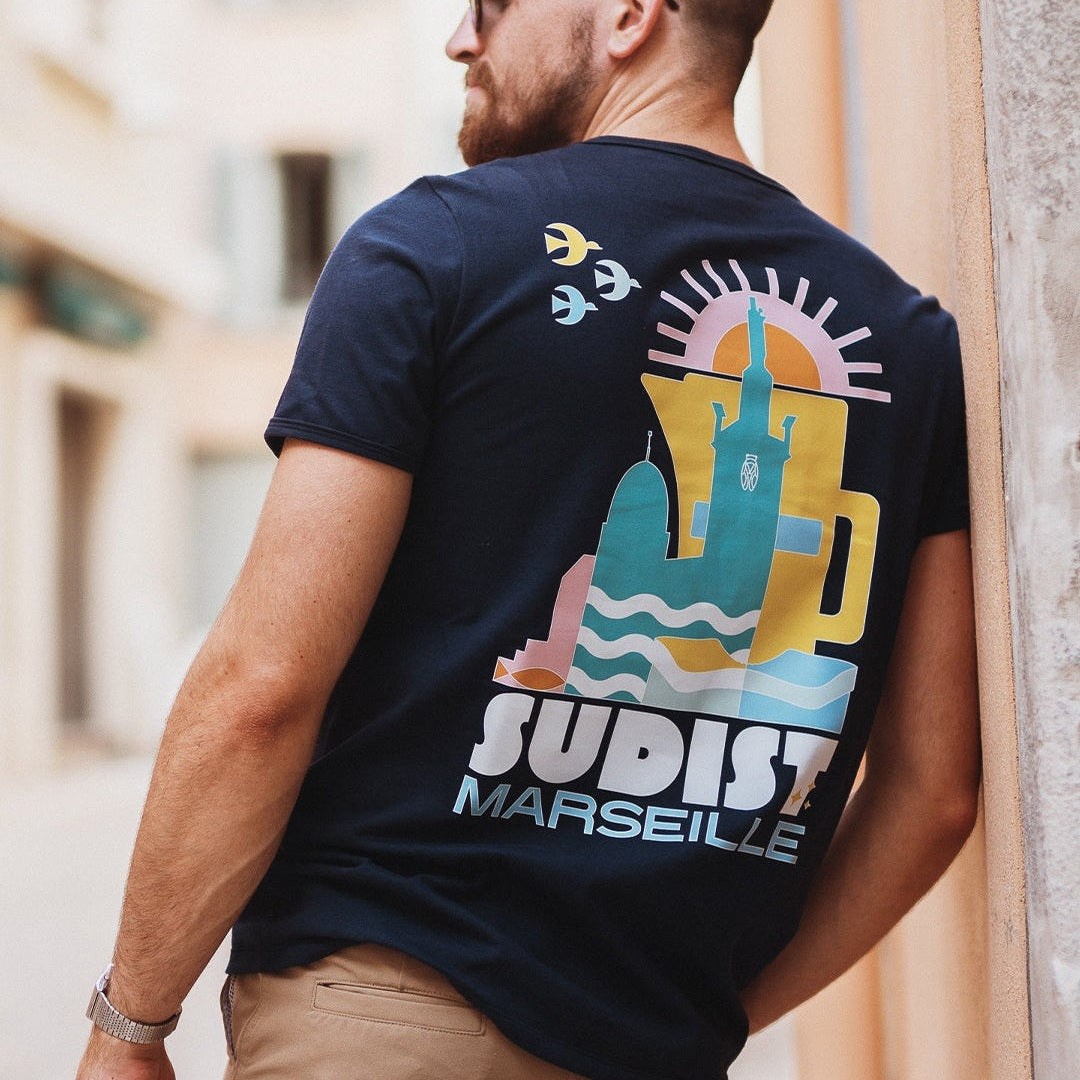 T-Shirt Marseille outlet Fabriqué en Provence - Sudist