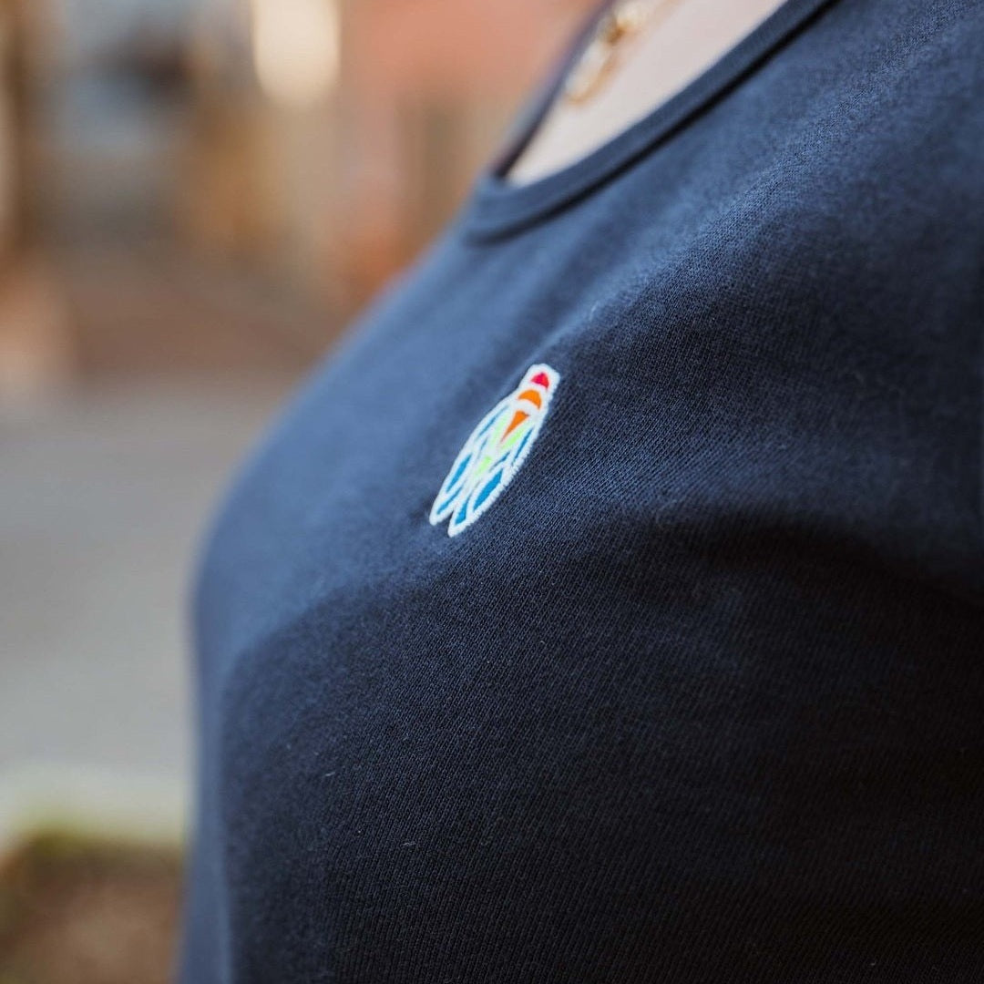 Image of T-Shirt Femme Cigale Colorée - Fabriqué en Provence - Sudist