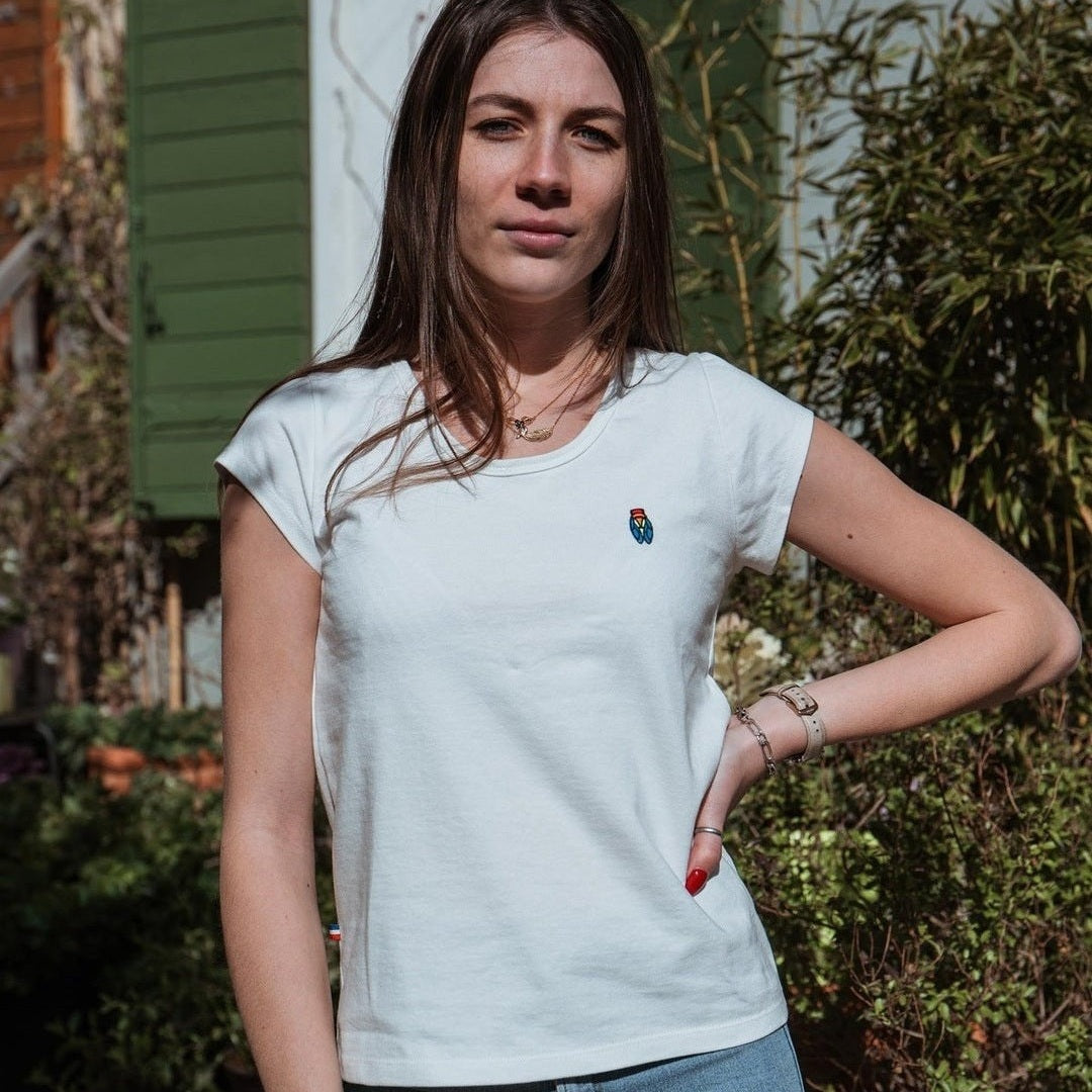 Image of T-Shirt Femme Cigale Colorée - Fabriqué en Provence - Sudist