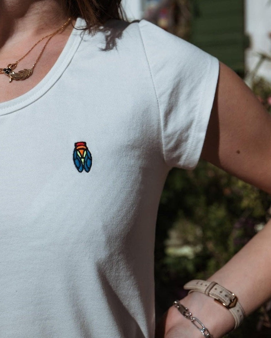 T-Shirt Femme Cigale Colorée outlet Fabriqué en Provence - Sudist