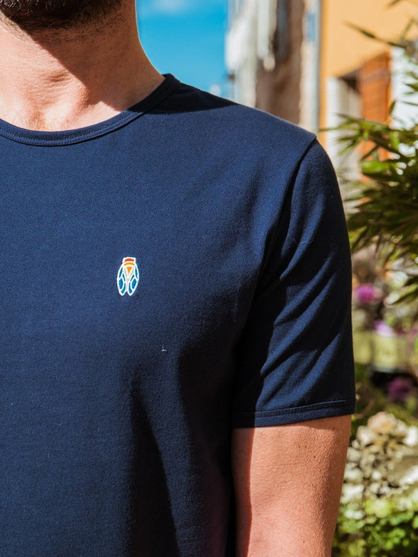 T-Shirt Homme Cigale Colorée - Fabriqué en Provence - Sudist